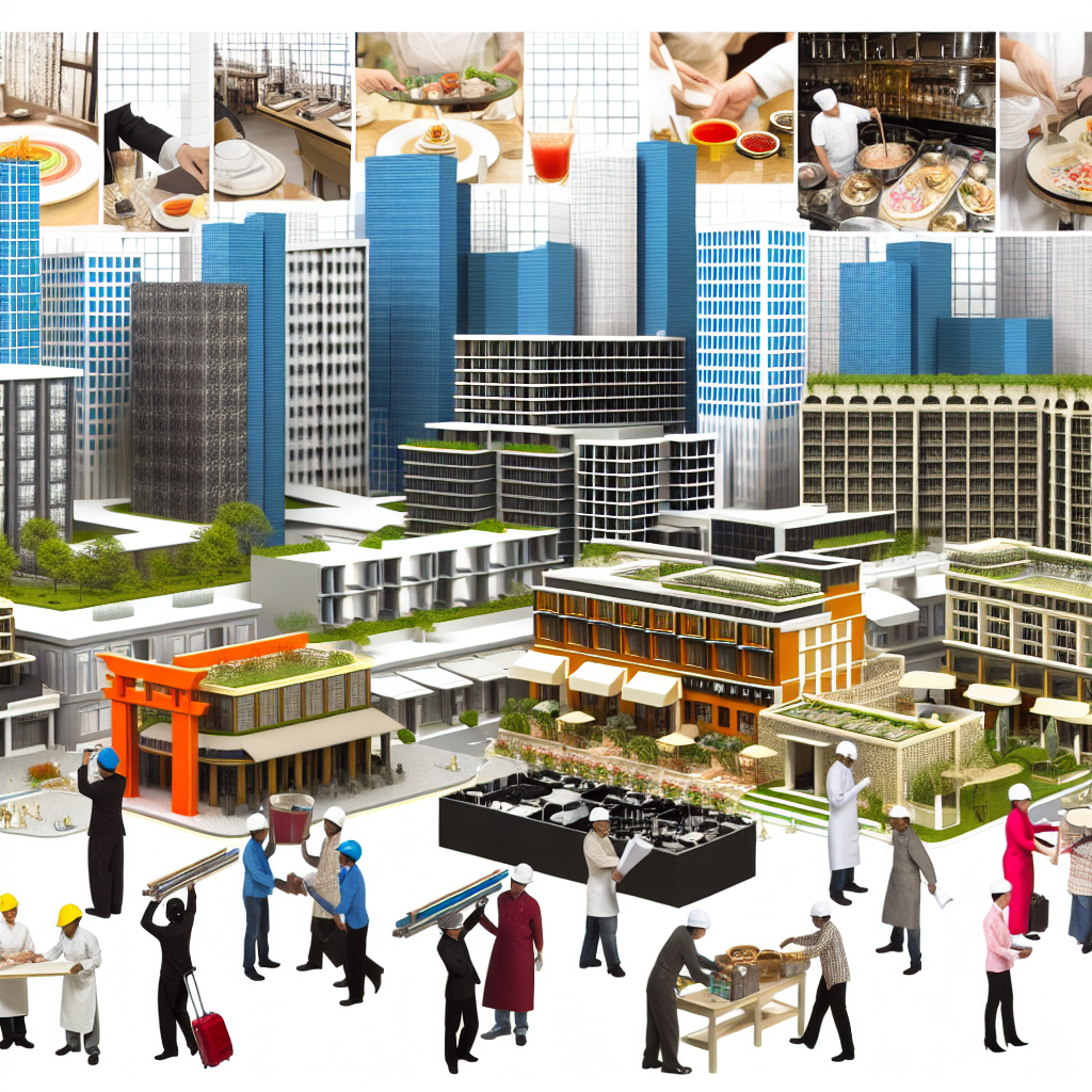What role hospitality sector plays in the growth of infrastructure ?