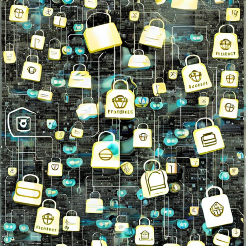 Create an image depicting a digital landscape with interconnected devices, each symbolizing different aspects of cyber threats (e.g., padlocks for security, dollar signs for financial impact, shields for protection). Overlay the image with the title \