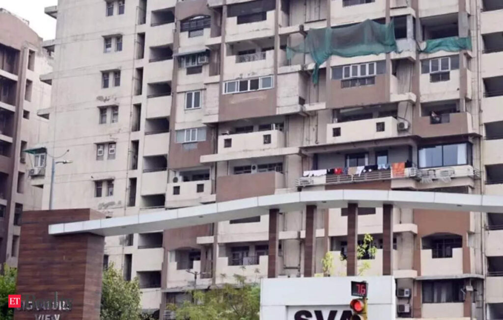 delhi signature view apartment residents defy mcds eviction notice