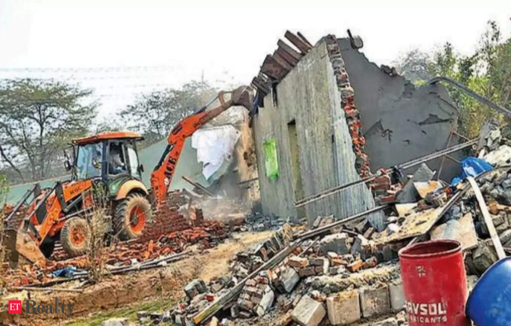 Demolition Drive in Faridabad Aravalis