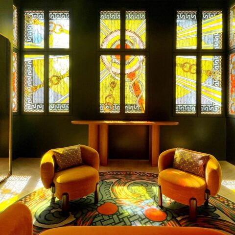 Step Inside Vienna’s Hermès Salon Privé, Where Stained Glass Steals the Show