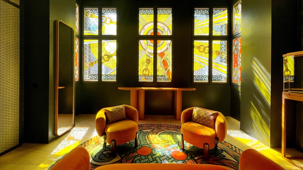 Step Inside Vienna’s Hermès Salon Privé, Where Stained Glass Steals the Show