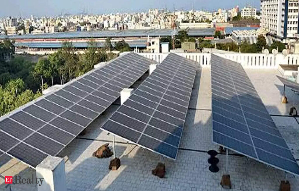 Housing Project to Install Solar Power Panels on 50% Roof Area, ET RealEstate