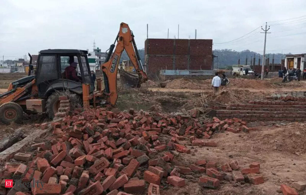 Mohali development body demolishes illegal structures in Nayagaon, ET RealEstate