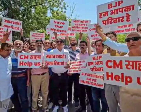 Residents of DLF areas in Gurugram protest against demolition orders, ET RealEstate